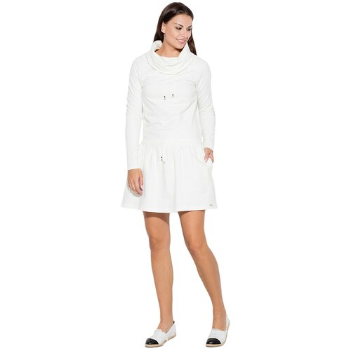 Katrus Ženska haljina K260 bela Slike