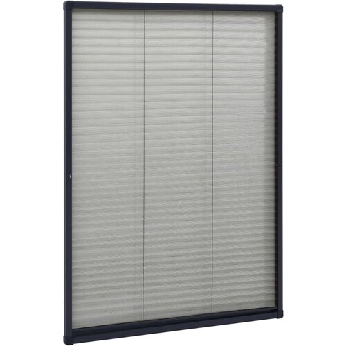  Zaslon protiv insekata za prozore antracit 80 x 120 cm aluminij Slike