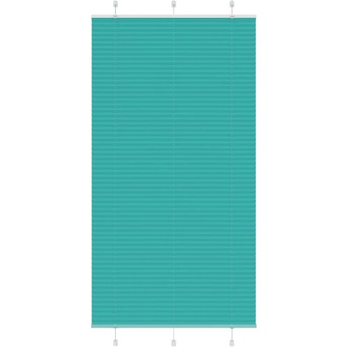 vidaXL Plisirana zavjesa petrolej zelena 105x200 cm &Scaron;irina tkanine 104 4 cm Poliester - Benzinski zeleno 105 x 200 cm Cijene