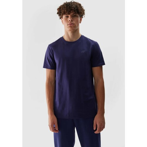 4f Men's Plain T-Shirt Regular - Navy Blue Cene