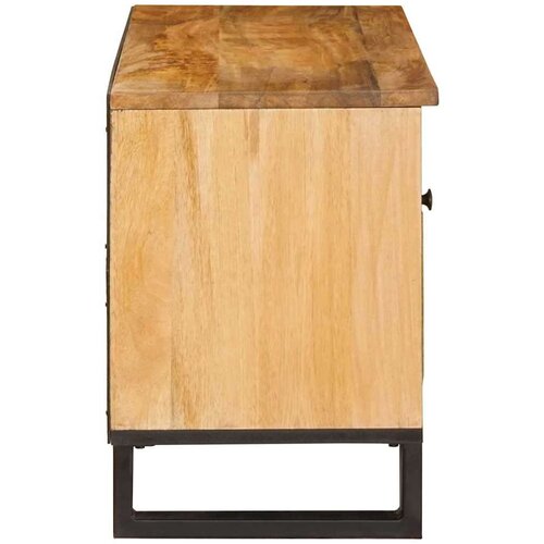  ormar s ladicama Smeđa 80 x 33 5 x 46 cm Čvrsto drvo manga Slike