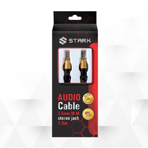 Stark Aux kabl 3.5mm na 3.5mm M-M 1.5m crni Cene