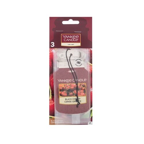 Yankee Candle Black Cherry Car Jar viseč osvežilec za vozilo 3 ks Cene