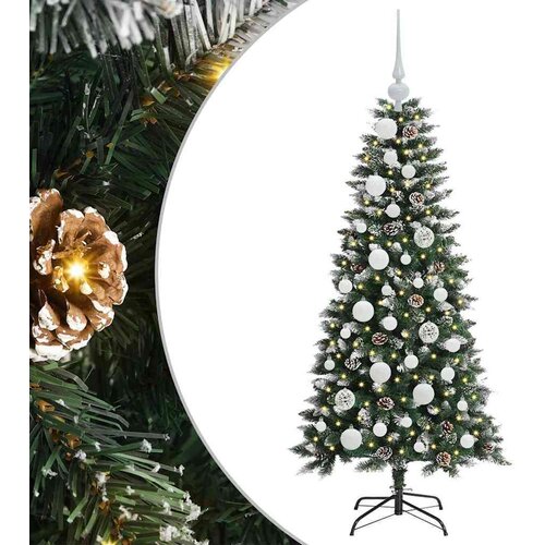 VidaXL Umjetno božićno drvce s stalakom Zelena 50 x 50 x 120 cm Slike
