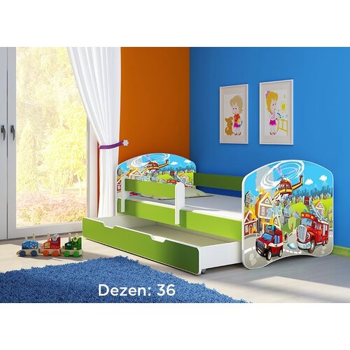 ACMA Krevet za decu Green sa fiokom 140x70 2 36 Cene