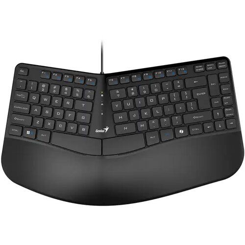 Genius Ergonomska tastatura KB-700 USB YU Crna Cene