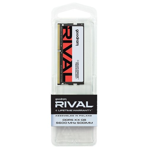 Goodram SODIMM DDR5 32GB 5600MHz CL40 DR RIVAL memory module 1 x 32 GB 5600 MT /s 262-pin SO-DIMM Cijene