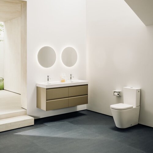Laufen H8241110000001SET Meda talna brezrobna WC &amp;scaron;koljka monoblok z WC desko s počasnim zapiranjem Slike