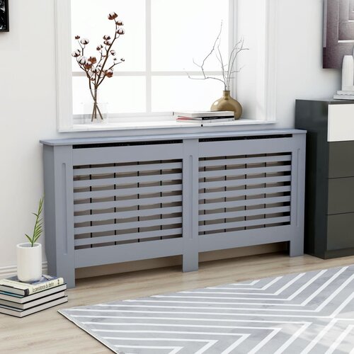 vidaXL Pokrov za radiator antraciten 172x19x81,5 cm mediapan, (20769853) Cene