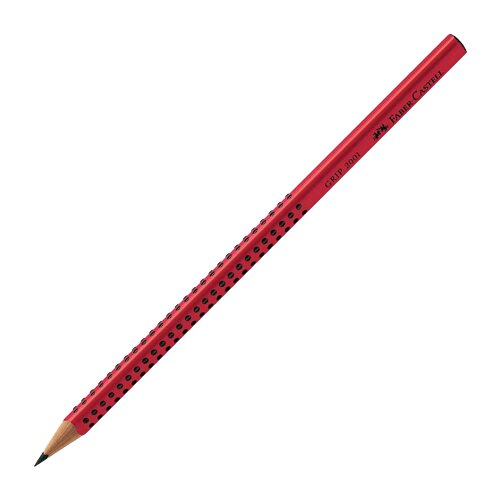 Faber-Castell grafitna olovka Grip 2001 517021 (Crvena) Bez gumice B Crvena 12 Slike