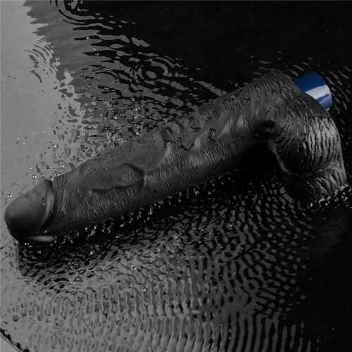 Lovetoy 2024 Vibracijski Penis Lovetoy Real Softee Black 10&amp;#039;&amp;#039; Slike