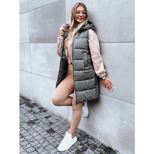DStreet LADY'S LONG QUILTED WAISTCOAT far dark gray Cijene