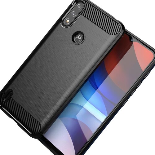 HURTEL CARBON CASE CASE COVER OHI&Scaron;JE ZA MOTOROLA MOTO E7I POWER BLACK, (21973134) Cene