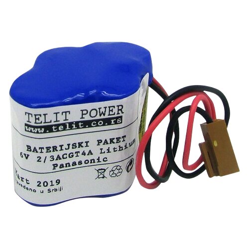 Telit Power Baterija Ge Fanuc CNC-PLC Litijum BR-2/3AGCT4A, 6 V, 2400 mAh Cene