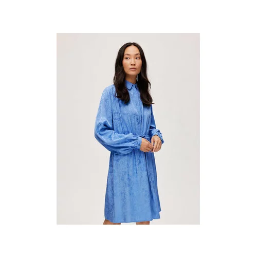 Selected Femme Srajčna obleka Blue 16088066 Modra Regular Fit