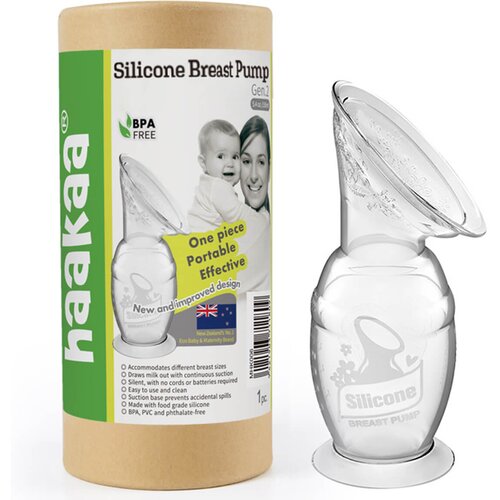 Haakaa ročna črpalka silikonska 2. gen 100 ml Slike