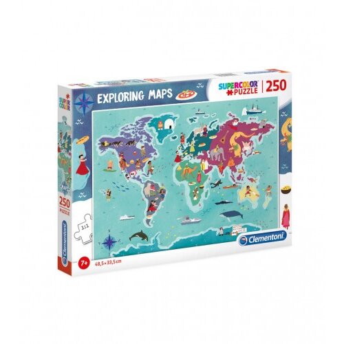 Clementoni Igračka puzzle EXPLORING MAPS 87342 Cijene