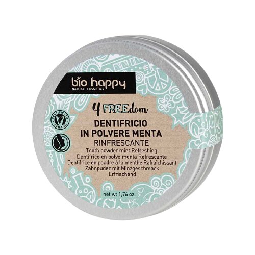 Bio Happy 4FREEdom Refreshing Tooth Powder Mint Slike