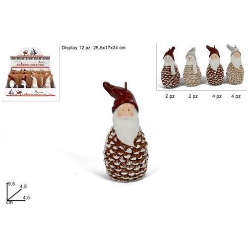  SVIJEĆA DJED BOŽIĆNJAK 10CM SORTO XNA17004081 Cene