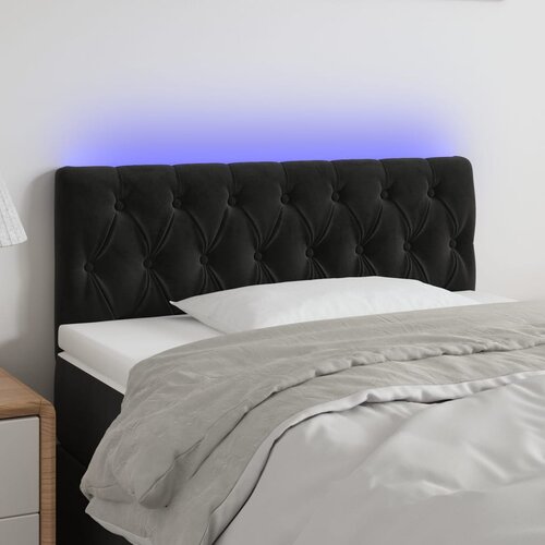 VidaXL LED uzglavlje crno 90x7x78/88 cm bar&amp;scaron;unasto Slike