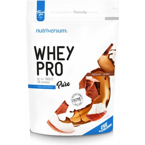 NUTRIVERSUM whey pro protein čokolada-kokos 1kg Cene