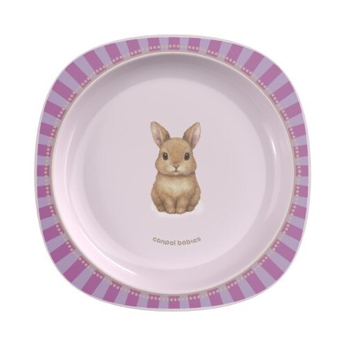 Canpol babies tanjir babies boo 23cm sa prijanjajucim dnom- woodland pink 32/403 ( 32/403_pin ) Slike