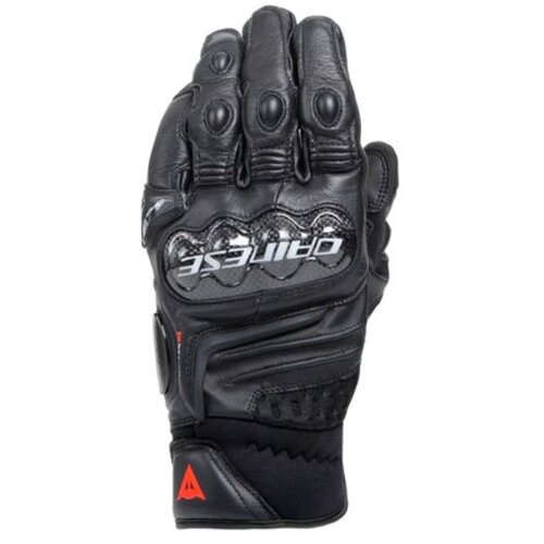 Dainese carbon 4 kratke kožne rukavice crn/crn m Slike