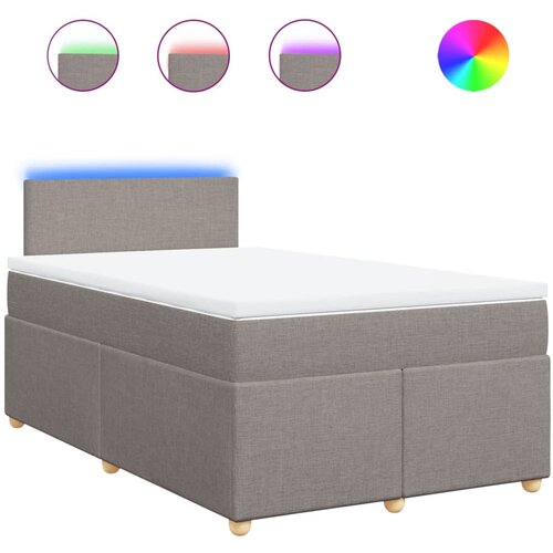 Maison Chic Box spring postelja - Vzmetna postelja z vzmetnico taupe 120x190 cm blago SL23325, (21880398) Slike