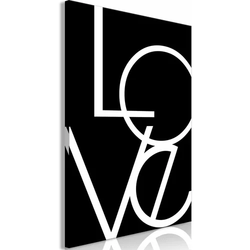  Slika - Black and White: Love (1 Part) Vertical 60x90