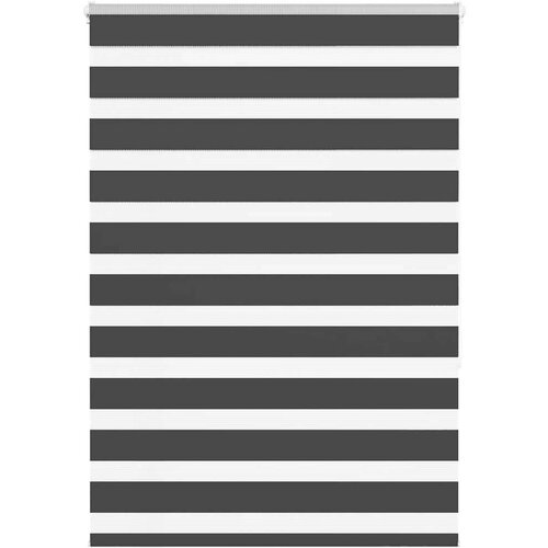 vidaXL Zavjesa zebra crna 95x150 cm širina tkanine 90,9 cm poliester Cene