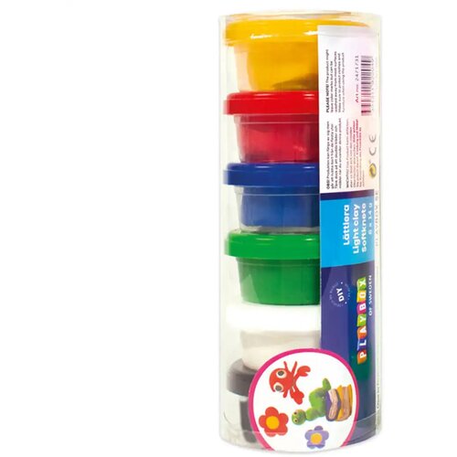 Playbox Set šarenih glina u posudama 6x14 grama Cene
