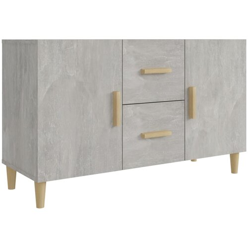 Maison Chic Komoda - Predalnik betonsko siva 100x36x60 cm inženirski les, (21720657) Cene