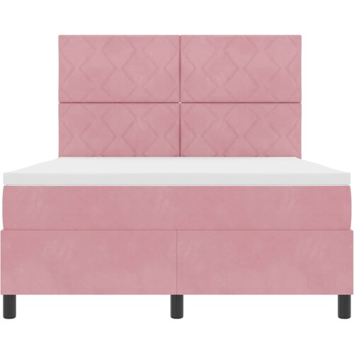  LED Box Spring Krevet Ružičasta 160 x 200 cm Bar&amp;scaron;un Slike
