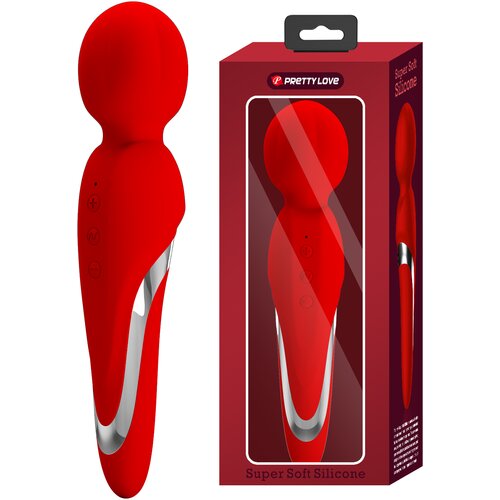 Pretty Love Walter Super Soft Silicone Mini Massage Wand Red Slike
