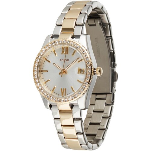 Fossil Analogni sat 'Scarlette Mini' zlatno žuta / srebro Cijene