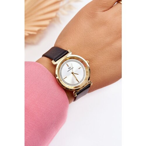 Giorgio&Dario Classic Women's Leather Watch Black Cene