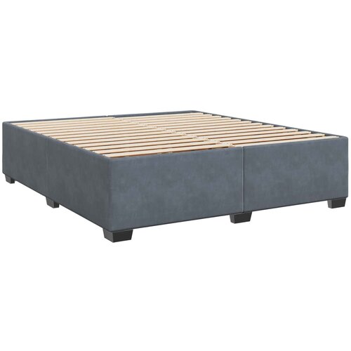  Boxspring krevet s madracem Tamnosiva 200 x 200 cm Bar&amp;scaron;un Slike