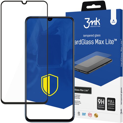 3mk SAMSUNG GALAXY A70 BLACK - HARDGLASS MAX LITE, (22004331) Cene