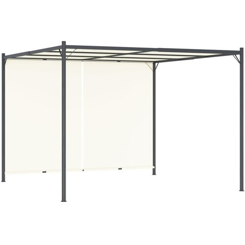  Pergola s podesivim krovom krem bijela 3 x 3 m čelična Cijene