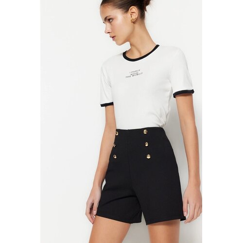 TRENDYOLMILLA ženski &scaron;orts TWOSS23SR00116, Crna Cene