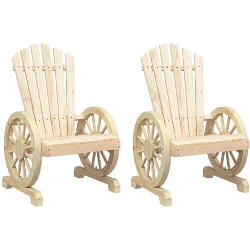 Maison Chic Vrtni Stoli - Stol za vrt Adirondack 2 kosa trden les jelke JS559, (21878928) Slike