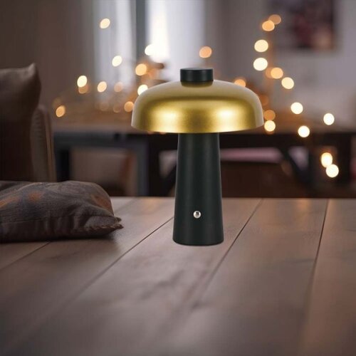  LED prigu&amp;scaron;iva punjiva stona lampa LED/3W/5V 3000-6000K 1800 mAh crna/zlatna Slike