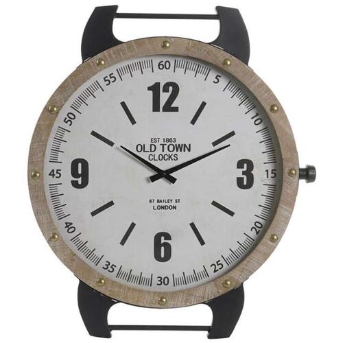  Zidni sat DKD Home Decor Prirodno MDF Bijela Željezo (52 x 5 x 60 cm) Cijene