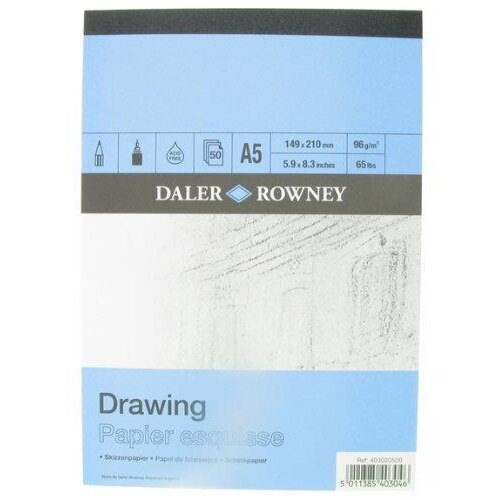 Daler Rowny Skicirka Drawing A5 96 g, 50 listna, (22005492) Slike