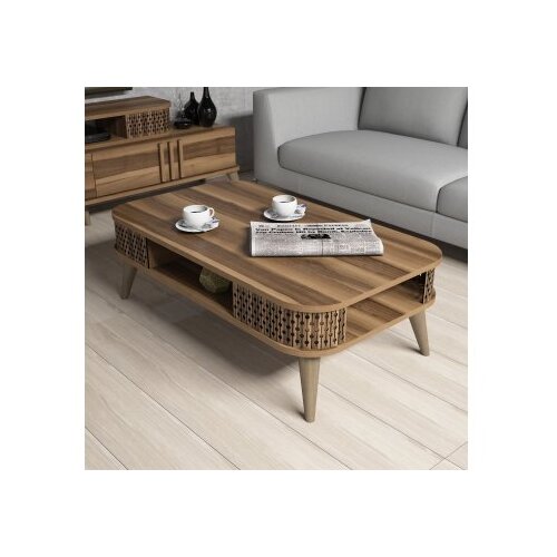 Hanah home Eylül - Walnut klubska mizica, (20782809) Cene