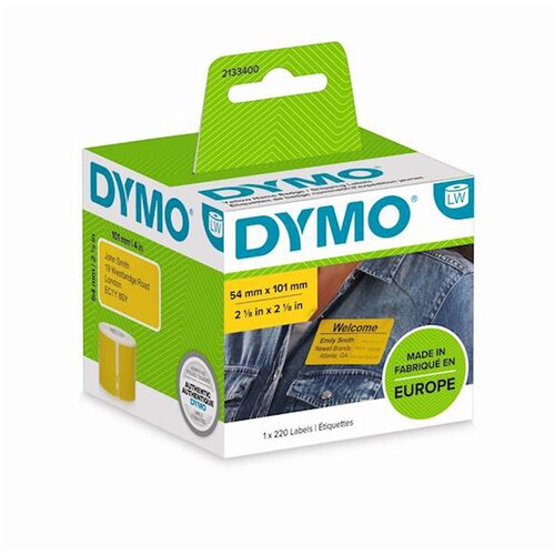 Dymo Nalepke 2133400, 101 x 54 mm, original, rumene Cene