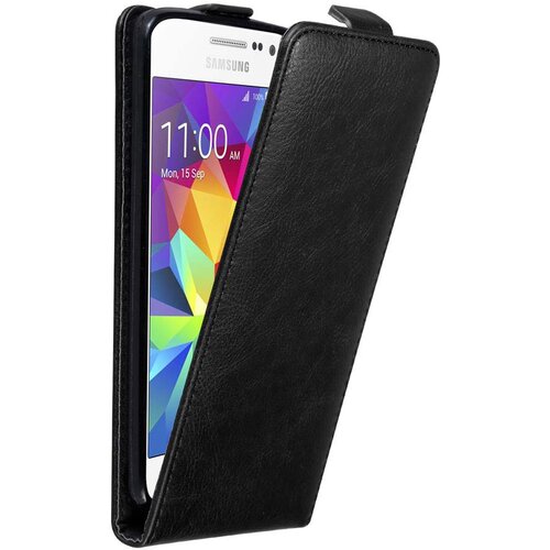 Cadorabo Ohi&scaron;je, združljivo z Samsung Galaxy GRAND PRIME v nočna črna - Za&scaron;čitni ovitek v obliki flipa z magnetnim zapiranjem, (20562100) Cene