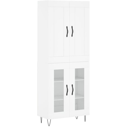 Maison Chic Visoka omara - Komoda - Predalnik bela 69,5x34x180 cm inženirski les, (21721616) Slike