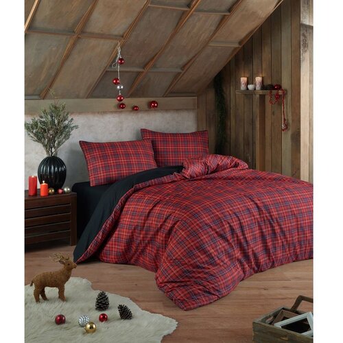  Iskoç - red red super king quilt cover set (fr) Cene