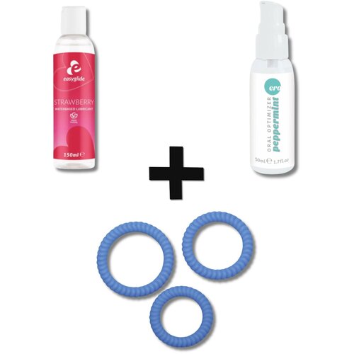  Početni set za oralni seks - par (gel, lubrikant, prsten za penis) Slike